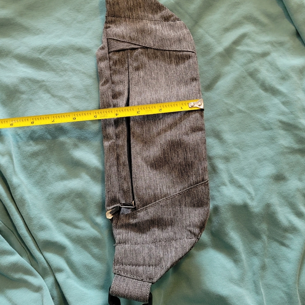 Gray Waist Pack Unisex with Elastic Waistband - Picture 10 of 14